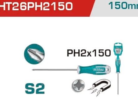 TOTAL TOOLS PHILIPS SCREWDRIVER THT26PH2150