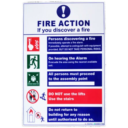 SIGNAGE FIRE ACTION