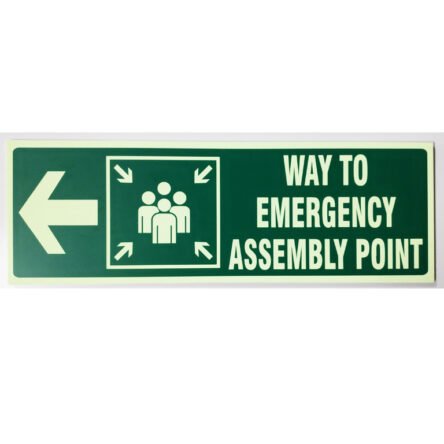 SIGNAGE WAY TO EMERGENCY ASSEMBLY POINT