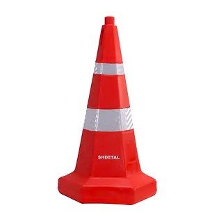 TRAFFIC CONE SHEETAL HEXAGONAL 750 MM