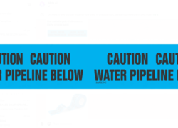 CAUTION TAPE / BARRICADE TAPE-CAUTION WATER PIPELINE BELOW 500