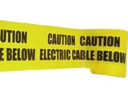 CAUTION TAPE / BARRICADE TAPE- CAUTION ELECTRIC CABLE BELOW